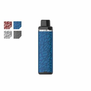 Joyetech EVIO Pod Kit in Dark Blue and Light Grey gradient stone graphite pattern, with black top refill cap.